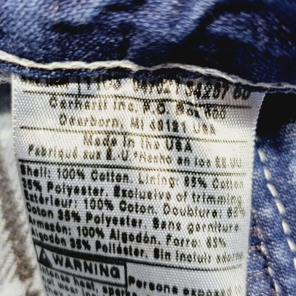 Vtg Carhartt Carpenter Jeans Mens‎ 38x32 Gorpcore USA Made Workwear Utility Y2K